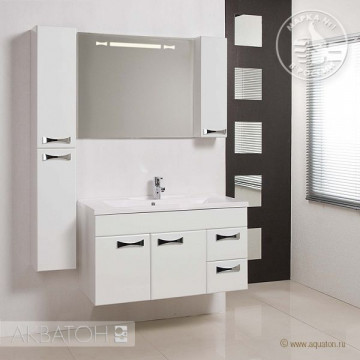 Тумба подвесная Акватон Диор 100 белый 1A167701DR010